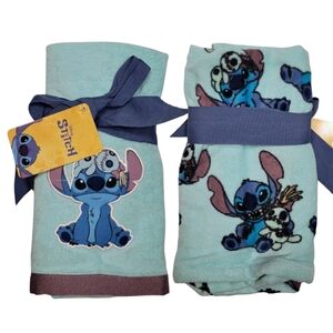 Disney Stitch Hand Towels 2 Pack Scrump Blue Bathroom Lilo And Stitch NEW